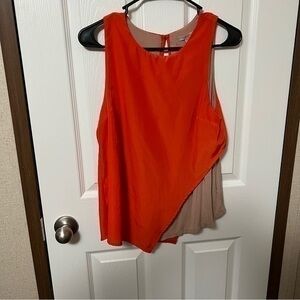 Bordeaux to-tone orange tunic sx Sm